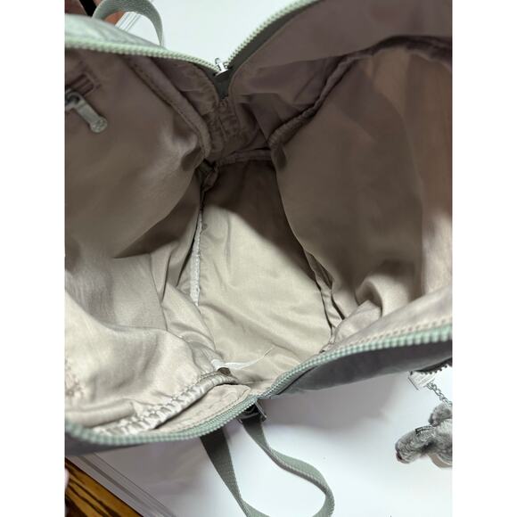 Kipling small backpack purse floral drawstring, 11x13x6, for both girls & women - Picture 7 of 9